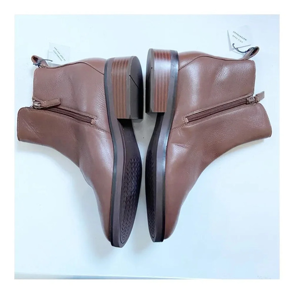 NEW Cole Haan River Waterproof Pebbled Leather Booties size 10 - Picture 6 of 13